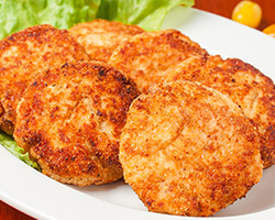 Котлета домашняя из  курицы легкой обжарки 1 шт.