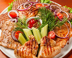 Мясное ассорти на гриле 